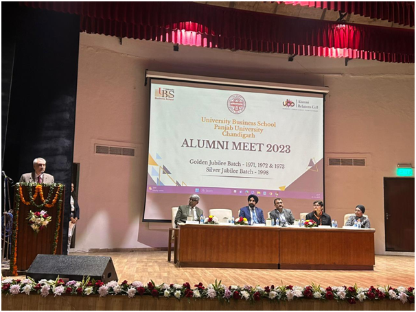 University Business School, Panjab University, Chandigarh, organized its Golden Jubilee, Silver Jubilee reunion & Alumni Meet on Friday, 21st December, 2023.